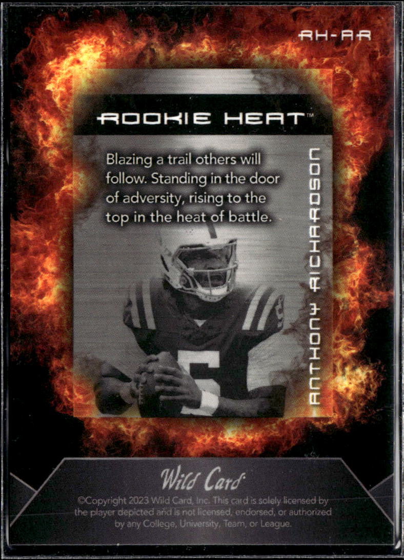 Anthony Richardson 2023 Wild Card Matte Rookie Heat 121/200 Indianapolis Colts