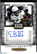 Earnest Brown IV 2021 SAGE Premier Draft Rookie Autograph Auto Northwestern