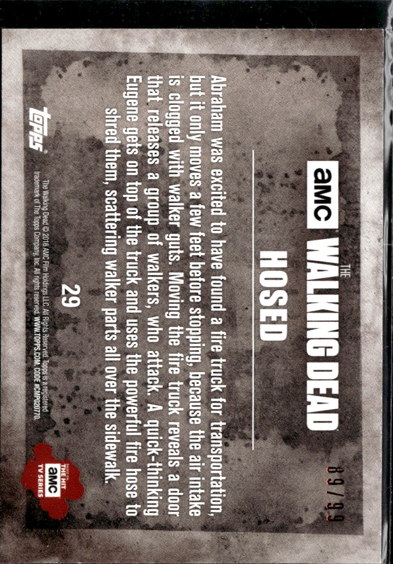 2016 Topps The Walking Dead Bronze 89/99 #29