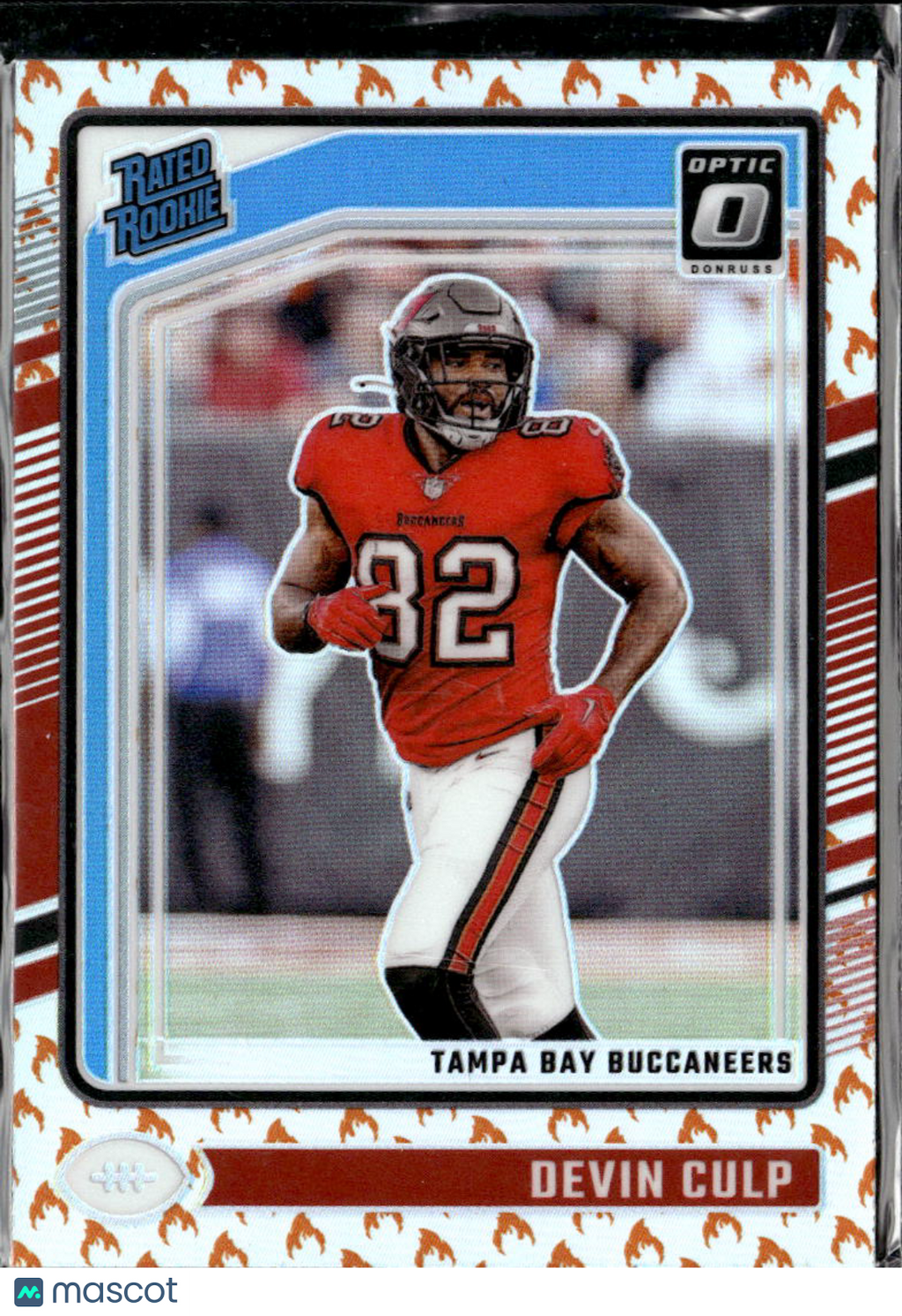 Devin Culp 2024 Optic Rated Rookie RC Fire Tampa Bay Buccaneers