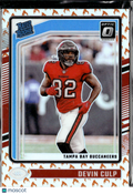 Devin Culp 2024 Optic Rated Rookie RC Fire Tampa Bay Buccaneers