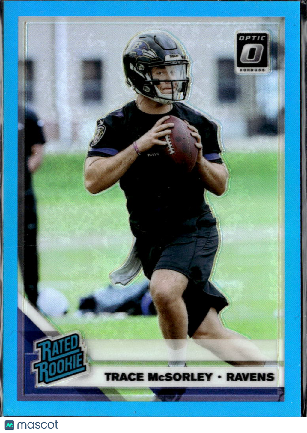 Trace McSorley 2019 Optic Rated Rookie RC Aqua 279/299 Baltimore Ravens
