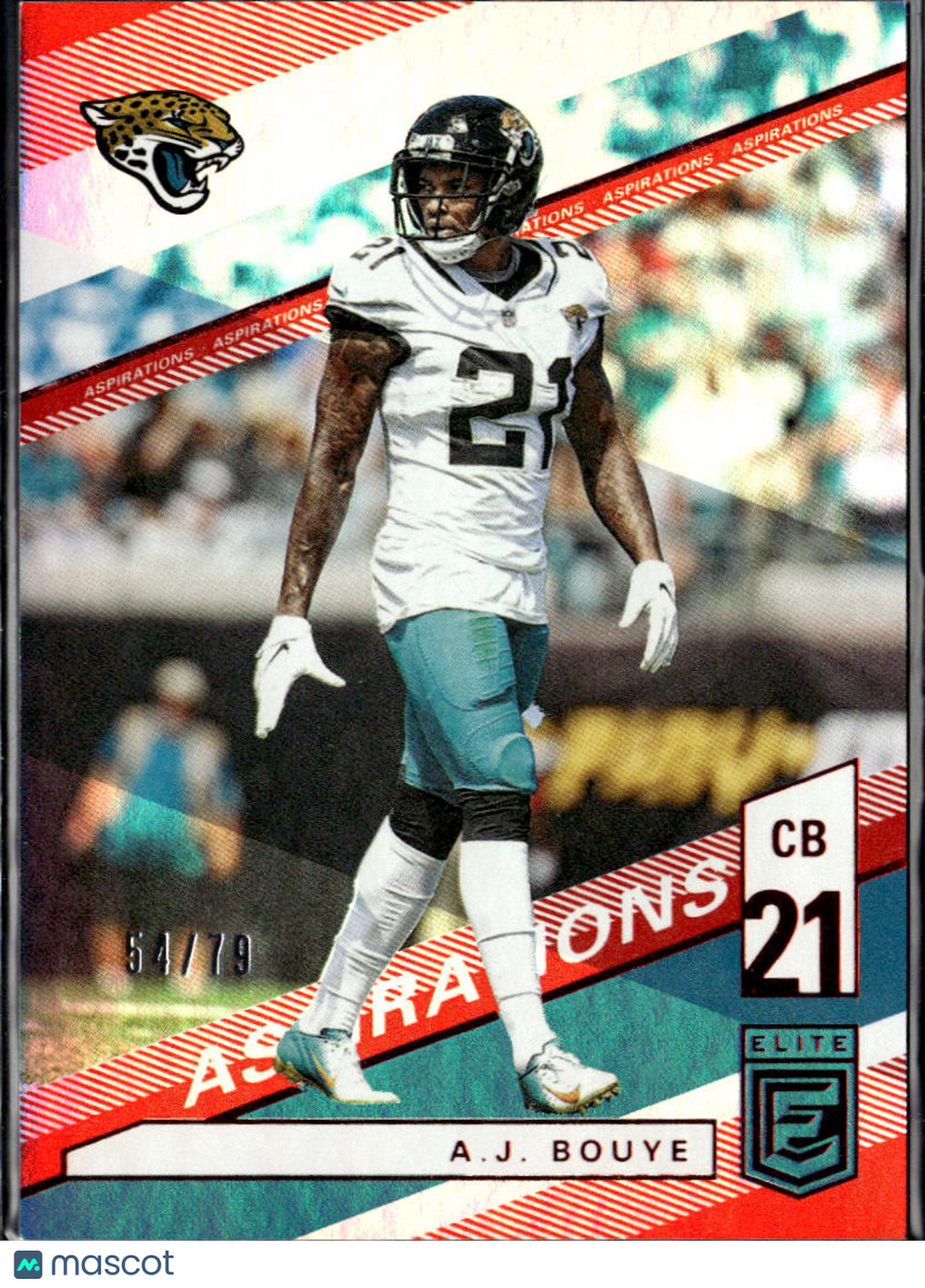 A.J. Bouye 2019 Elite Red Aspirations 54/79 Jacksonville Jaguars