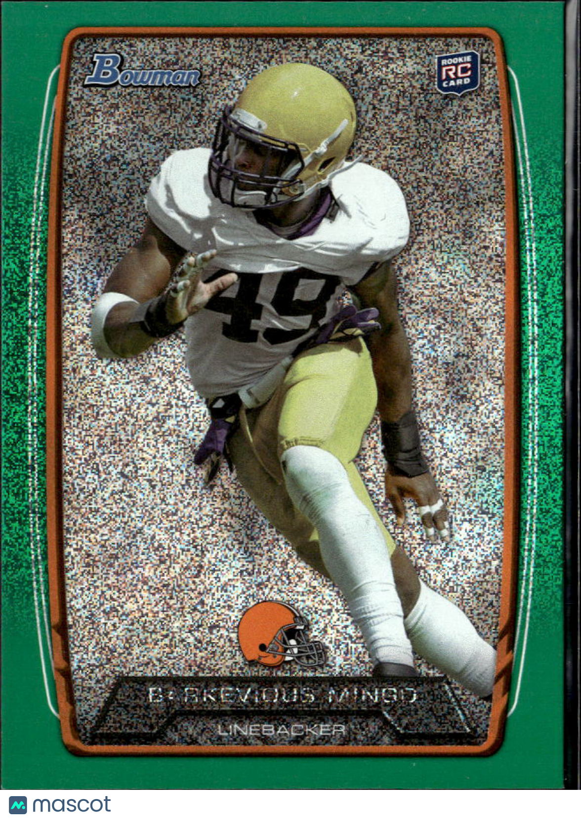 Barkevious Mingo 2013 Bowman Green Ice Rookie RC 46/50 LSU Browns