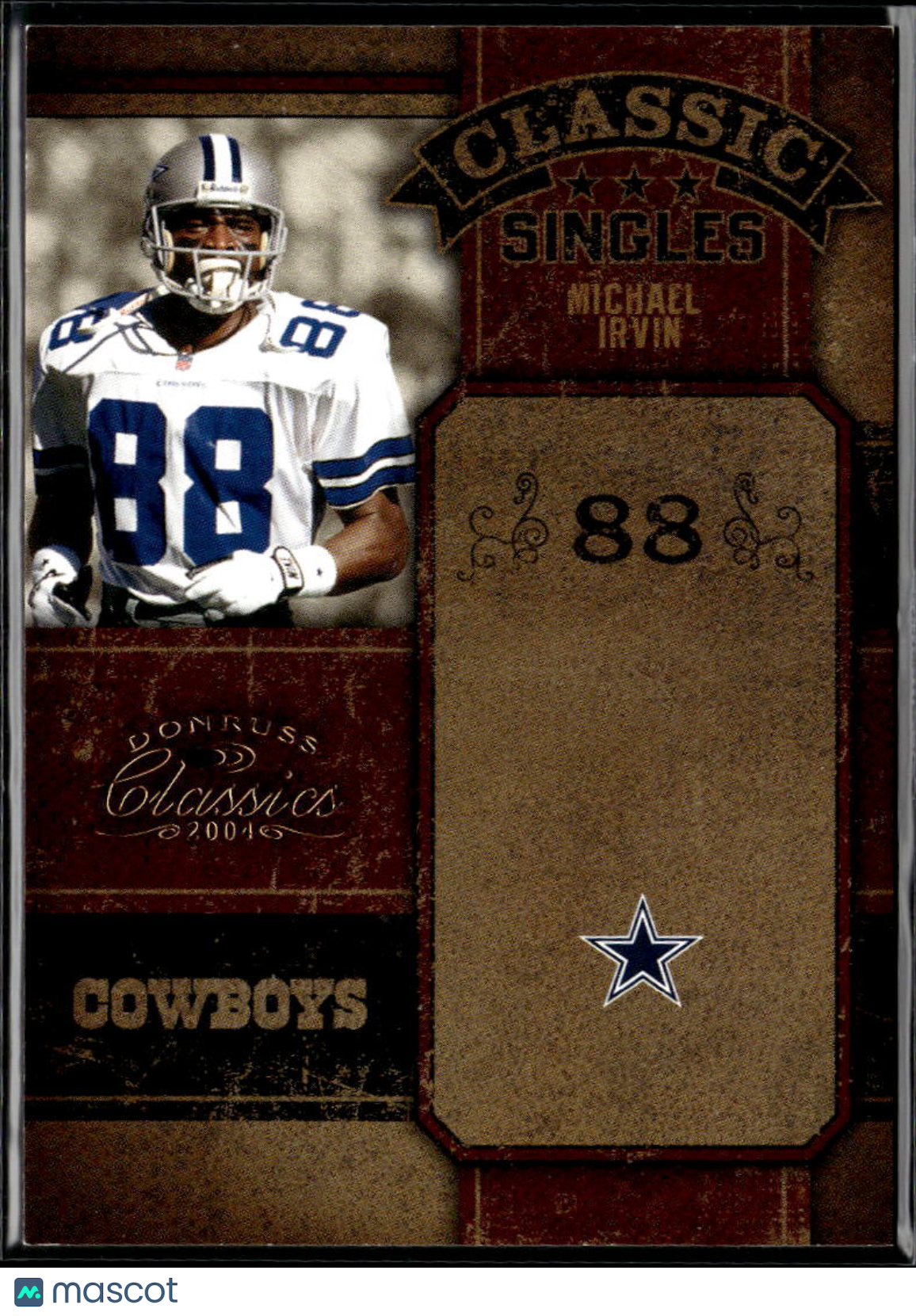 Michael Irvin 2004 Donruss Classics Classic Singles 0996/1000 Dallas Cowboys