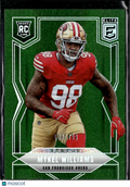 Mykel Williams 2025 Elite Green Status Rookie 139/199 San Francisco 49ers