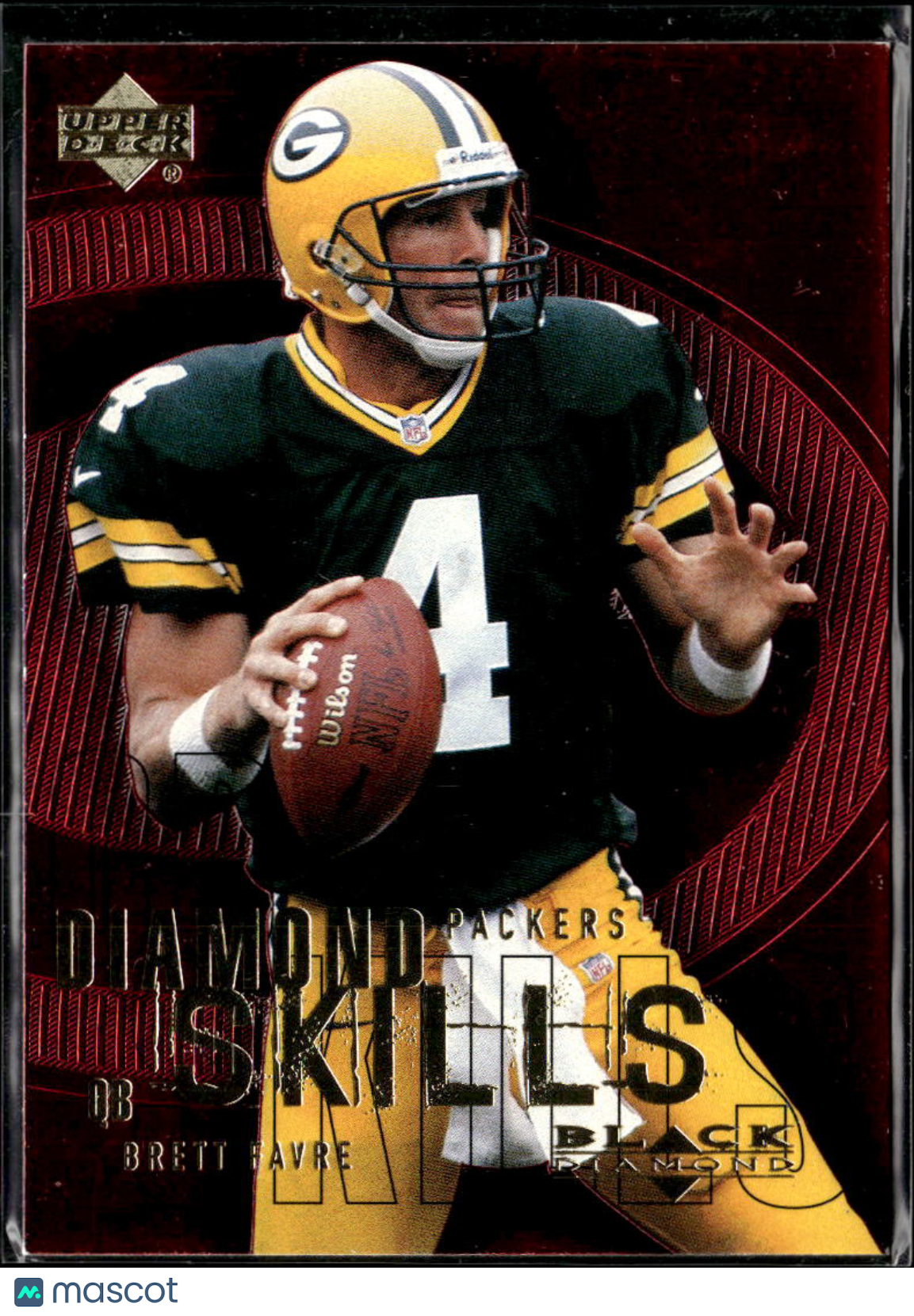 Brett Favre 2000 Upper Deck Black Diamond Skills Green Bay Packers