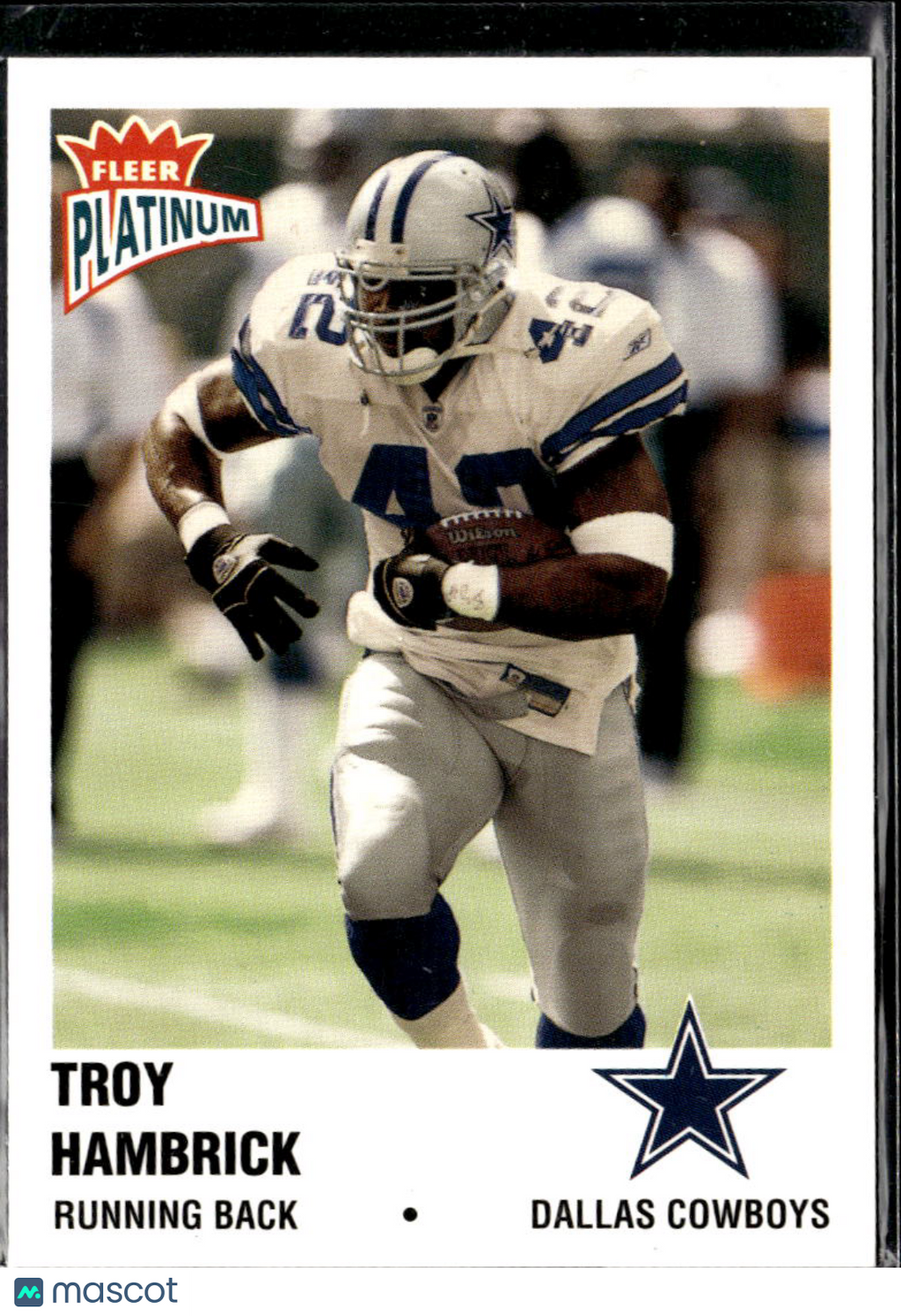 Troy Hambrick 2003 Fleer Platinum 33/100 Dallas Cowboys
