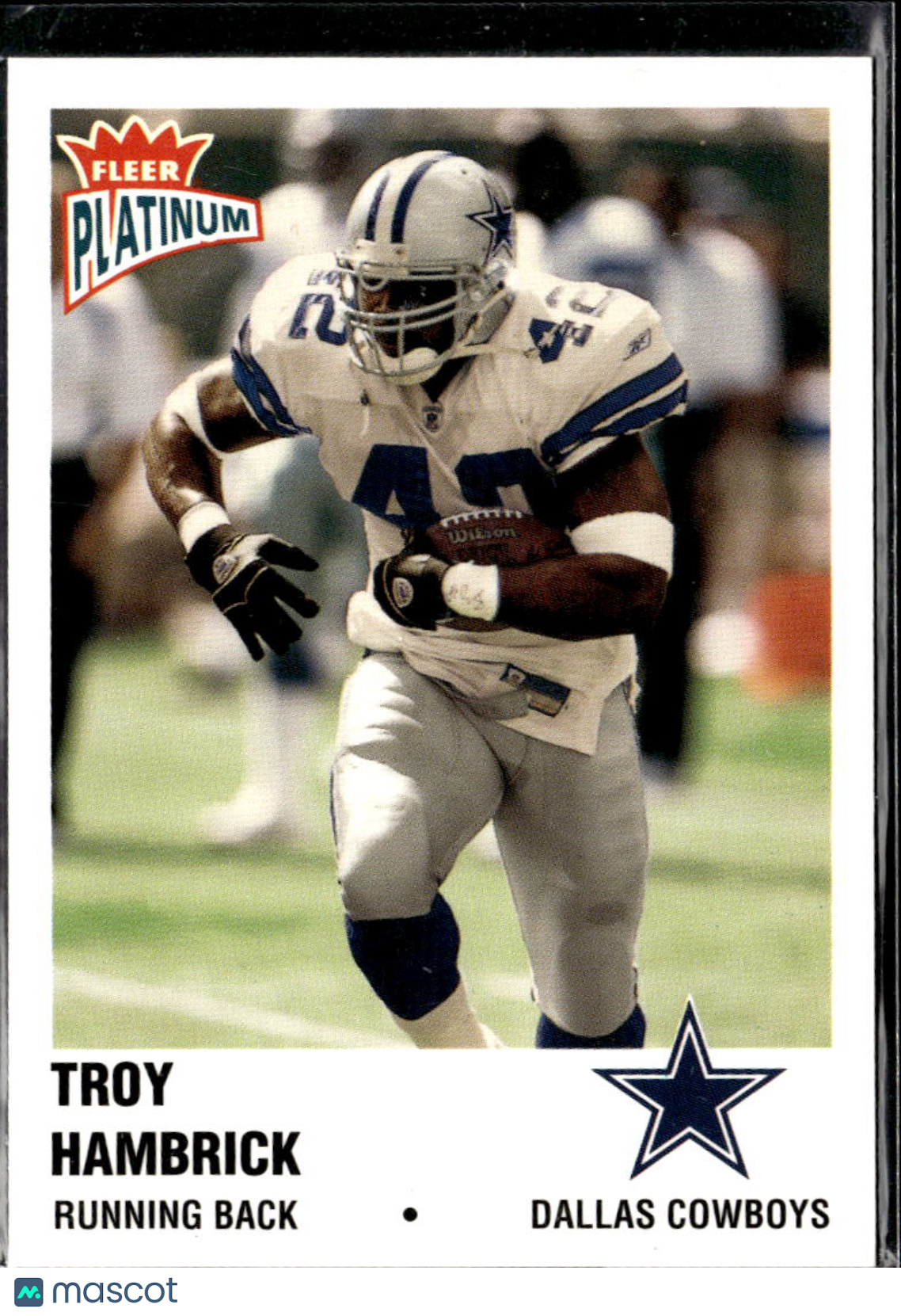 Troy Hambrick 2003 Fleer Platinum 33/100 Dallas Cowboys