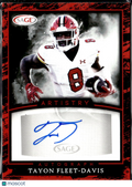 Tayon Fleet-Davis 2022 SAGE Artistry Auto Autograph Kansas City Chiefs