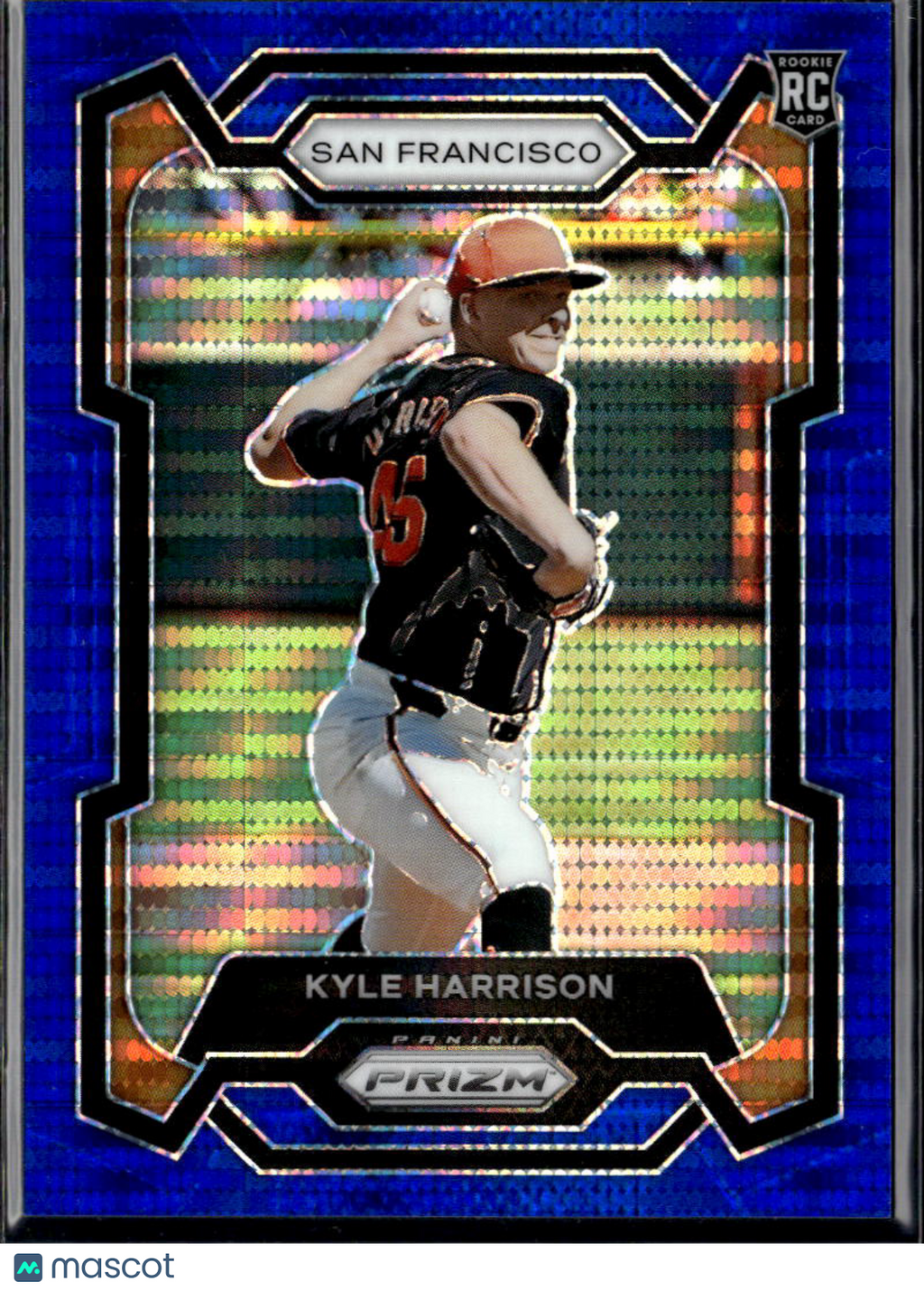 Kyle Harrison 2024 Panini Prizm RC Blue Pulsar 5/75 San Francisco Giants