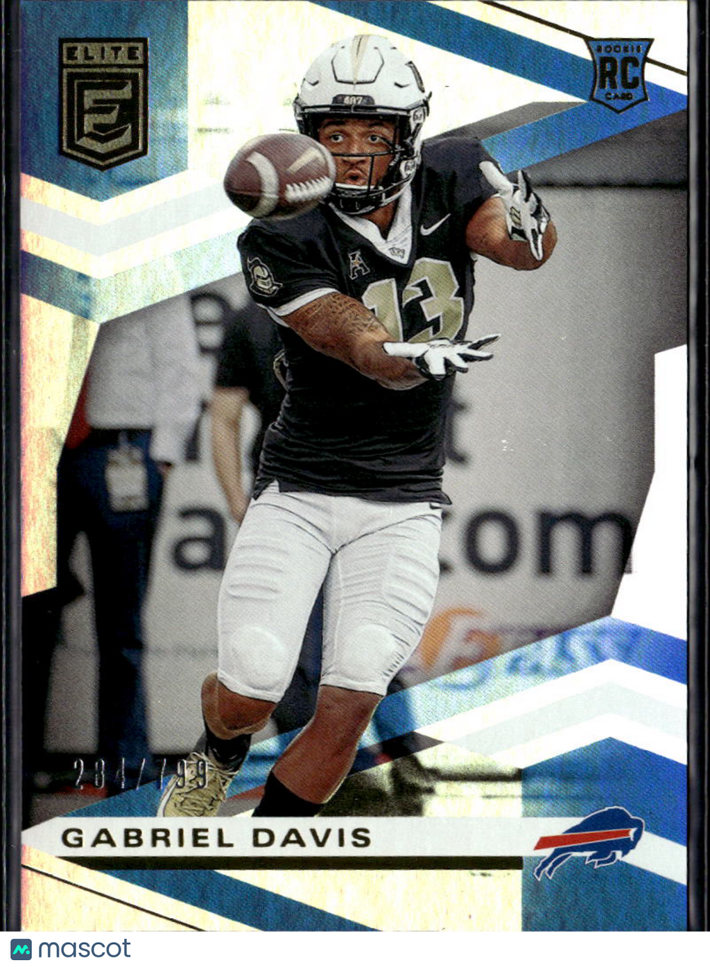 Gabriel Davis 2020 Elite Rookie RC 284/799 Buffalo Bills
