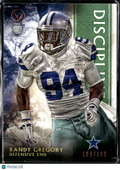 Randy Gregory 2015 Topps Valor RC Discipline Rookie 189/199 Dallas Cowboys