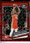 De'Andre Hunter 2024 Optic Red Velocity Prizm 208/299 Atlanta Hawks