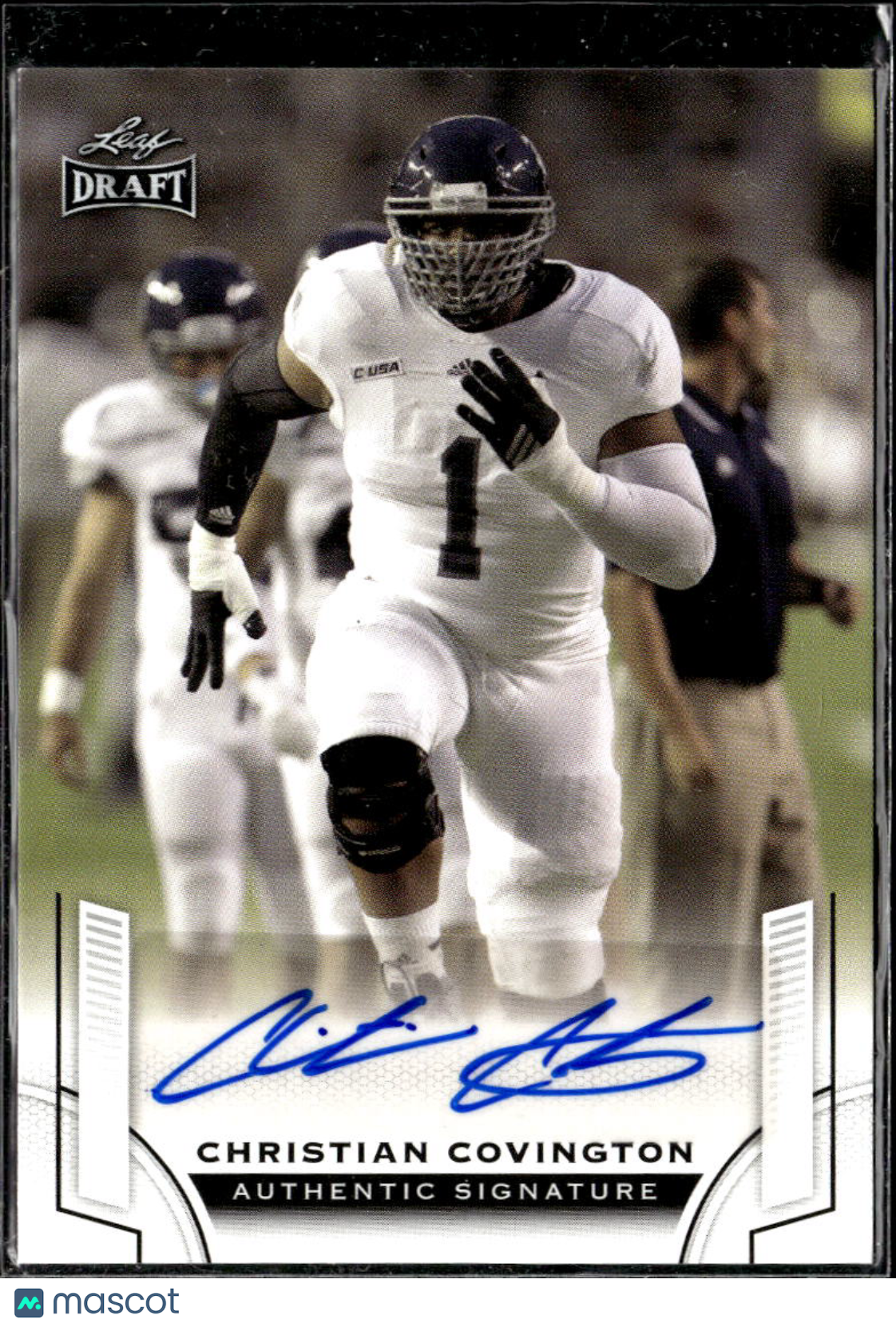Christian Covington 2015 Leaf Draft Auto Autograph Rookie RC Chargers