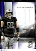 Jackson Powers-Johnson 2025 Topps Signature Class Rookie Purple /100 Raiders
