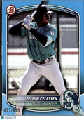 Felnin Celesten 2025 Bowman Sky Blue 477/499 Seattle Mariners