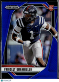 Princely Umanmielen 2025 Prizm Draft Picks RC Blue Rookie /249 Ole Miss Rebels