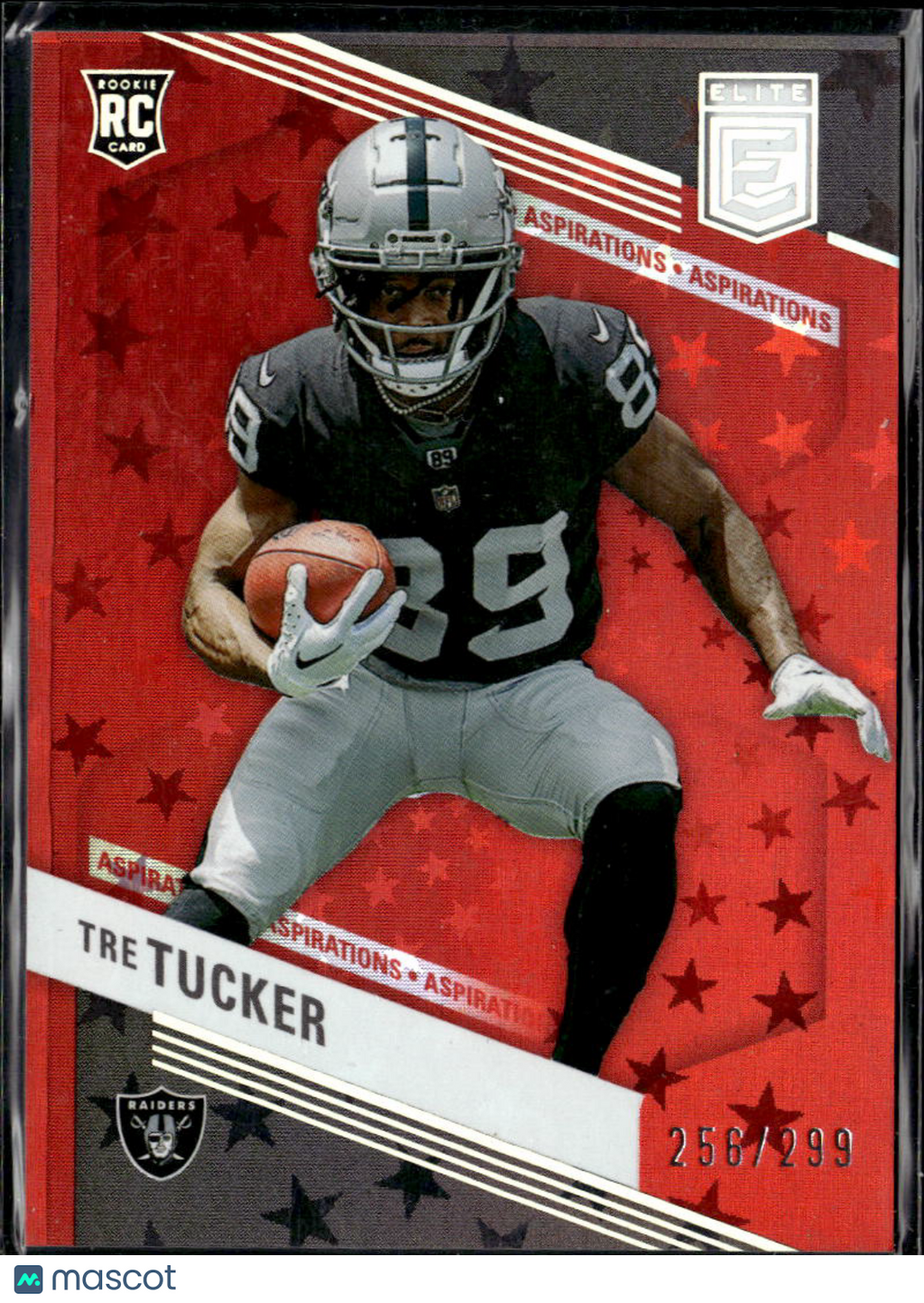 Tre Tucker 2023 Elite Red Aspirations Rookie RC 256/299 Las Vegas Raiders