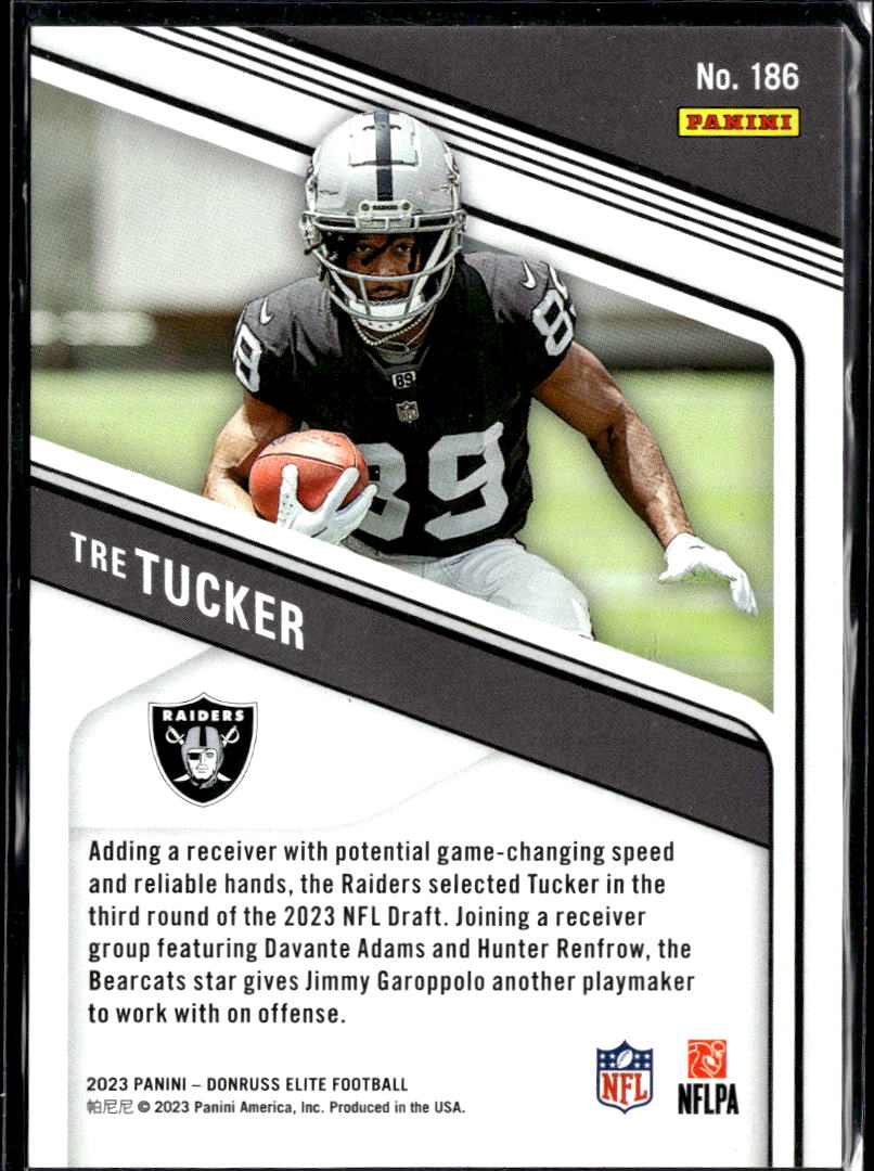 Tre Tucker 2023 Elite Red Aspirations Rookie RC 256/299 Las Vegas Raiders