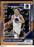 Brandin Podziemski 2024-25 Optic Orange Prizm 117/175 Golden State Warriors