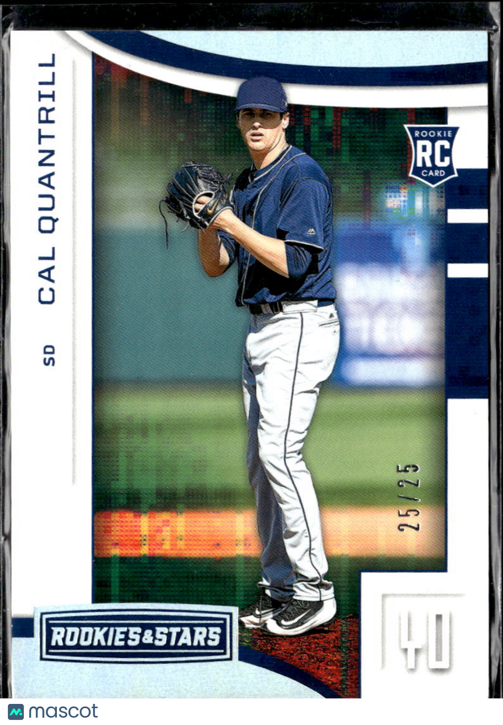 Cal Quantrill 2019 Rookies & Stars Rookie RC Platinum 25/25 San Diego Padres
