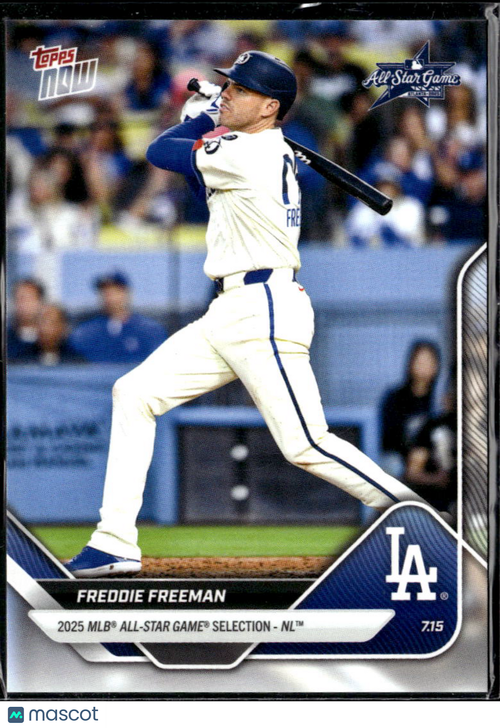 Freddie Freeman 2025 Topps Now All Star Los Angeles Dodgers