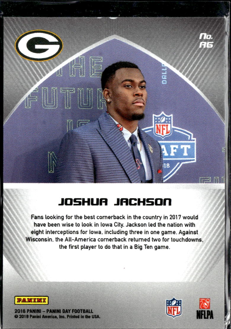 Joshua Jackson 2018 Panini Day Football 64/99 Green Bay Packers