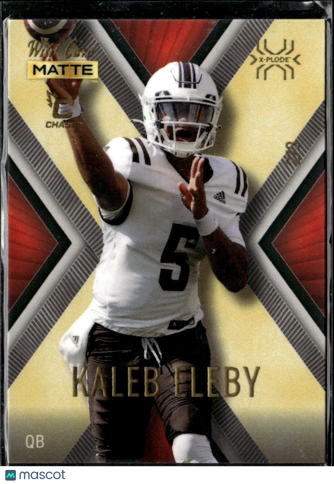 Kaleb Eleby 2022 Wild Card Matte X-Plode Gold Rookie RC KC Chiefs 2/3