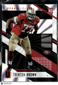 Trenton Brown 2017 Unparalleled RC Rainbow Spokes Rookie San Francisco 49ers