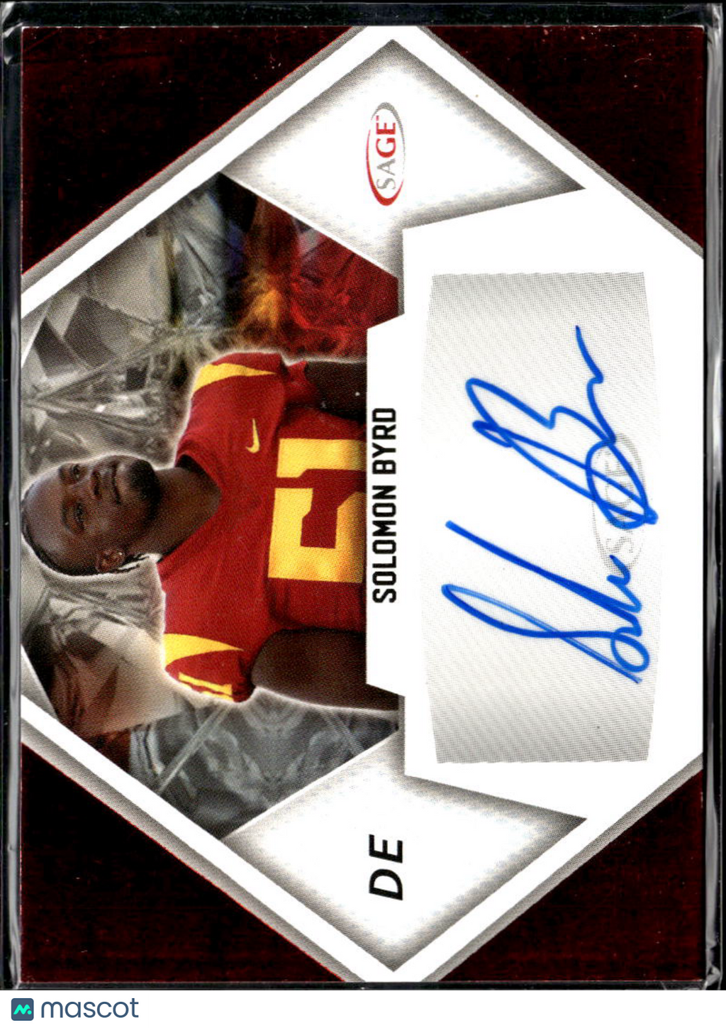 Solomon Byrd 2023 SAGE Auto Autograph RC USC Southern Cal Trojans