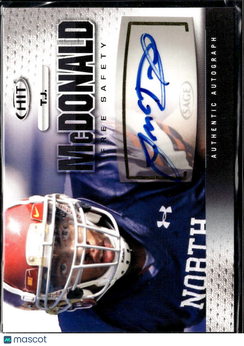 T.J. McDonald 2013 SAGE HIT Auto Autograph RC USC Trojans