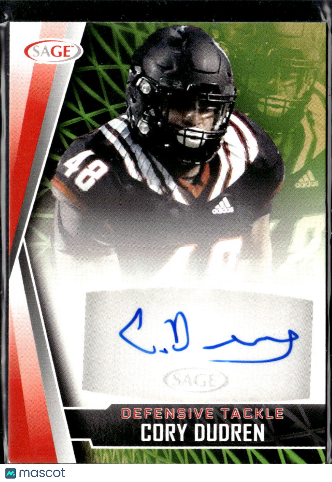 Cory Durden 2022 SAGE Auto Autograph RC North Carolina State Wolfpack