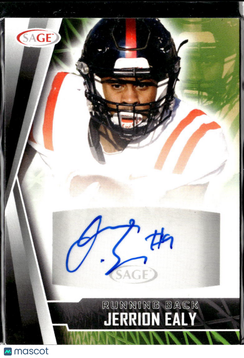 Jerrion Ealy 2022 SAGE Autographs Auto Autograph RC rookie Ole Miss