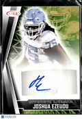 Joshua Ezeudu 2022 SAGE Collectibles Auto Autograph RC Louisiana
