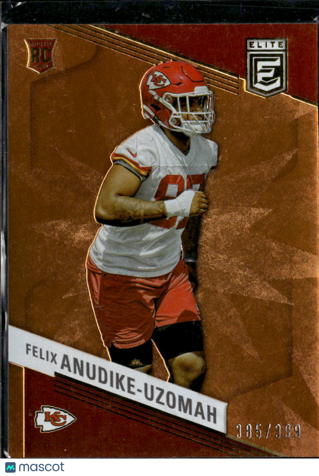 Felix Anudike-Uzomah 2023 Elite Orange Rookie RC 385/399 Kansas City Chiefs