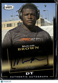 Malcom Brown 2015 SAGE HIT Auto Autograph RC Texas Longhorns