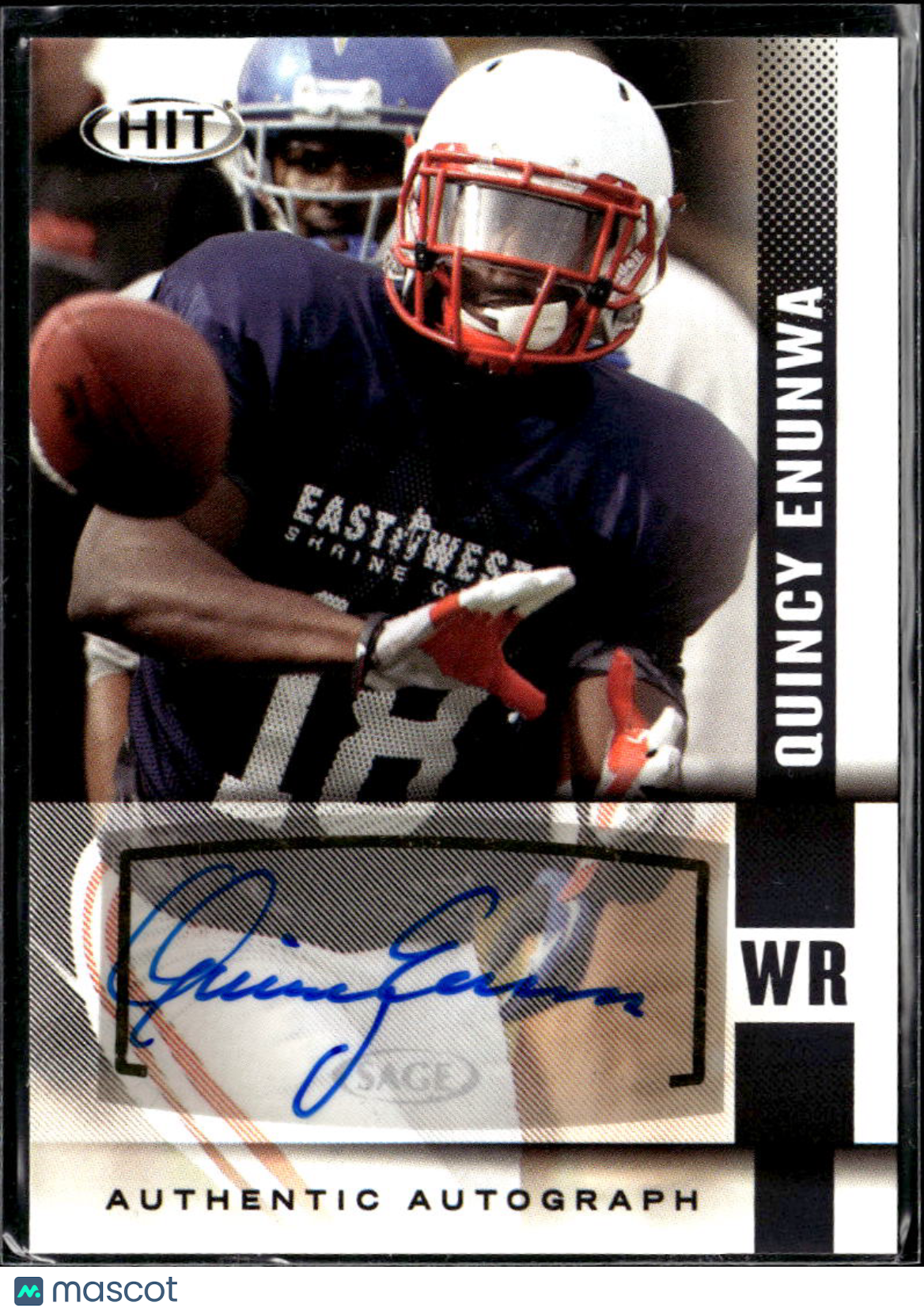 Quincy Enunwa 2014 SAGE HIT Auto Autograph Nebraska Cornhuskers NY Jets
