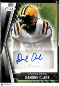 Damone Clark 2022 SAGE Aspire Football Auto Autograph Rookie LSU Tigers
