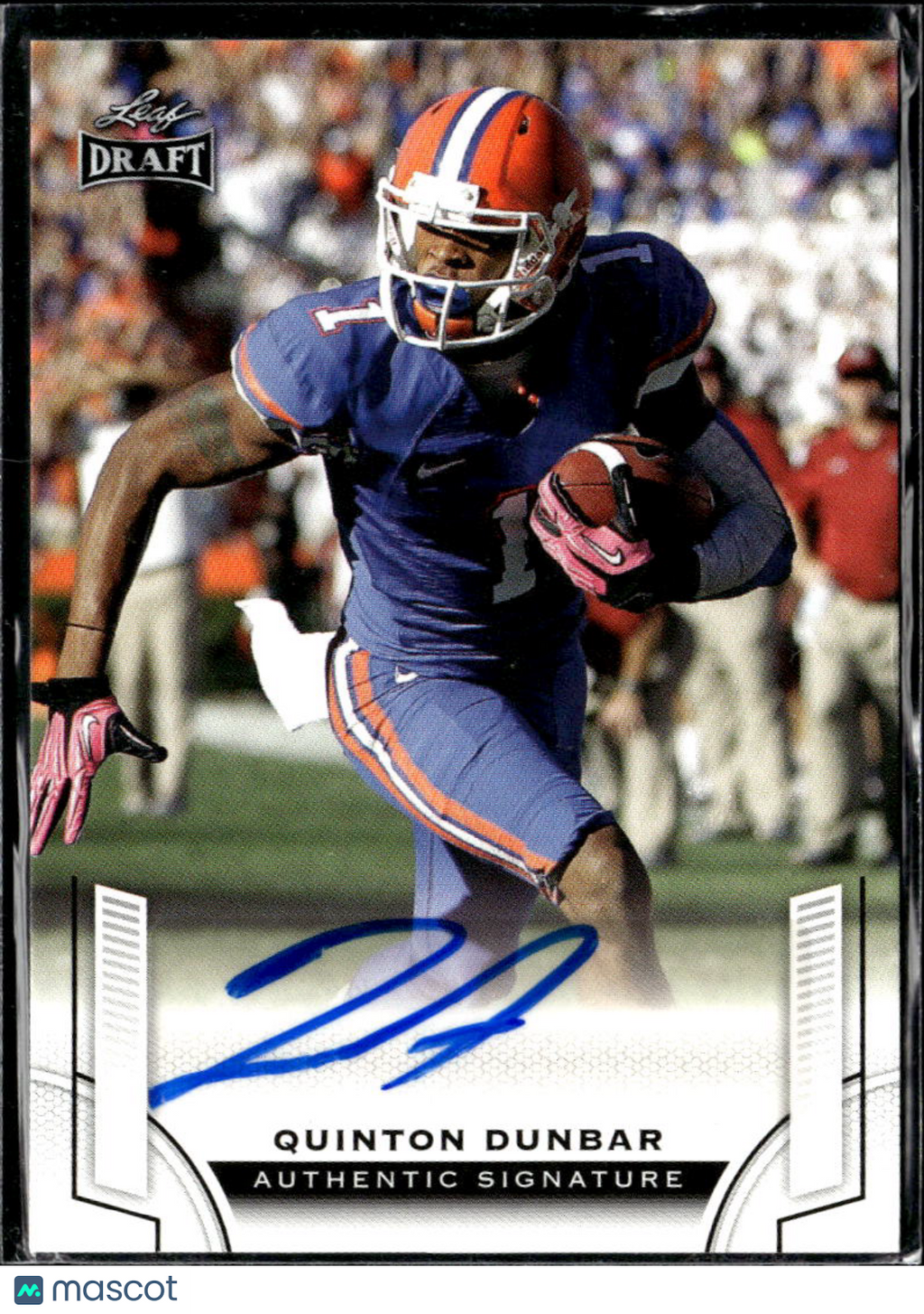 Quinton Dunbar 2015 Leaf Draft Auto Autograph RC Florida Gators