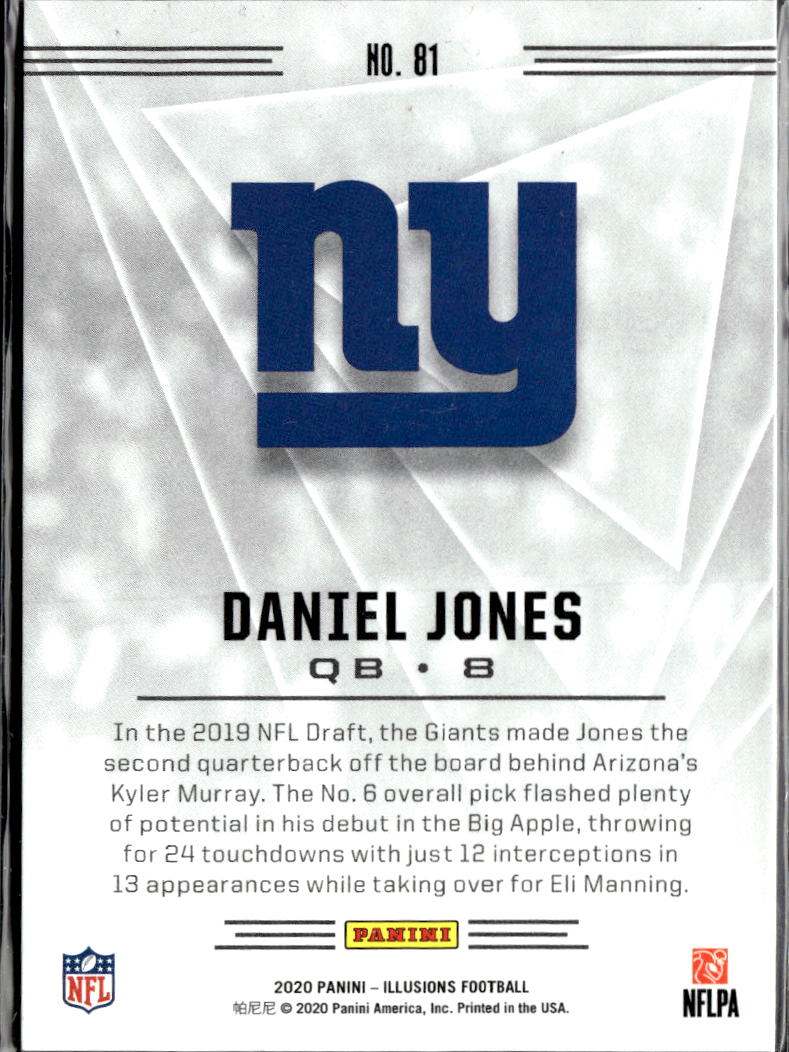 Daniel Jones 2020 Illusions Pink 79/399 New York Giants