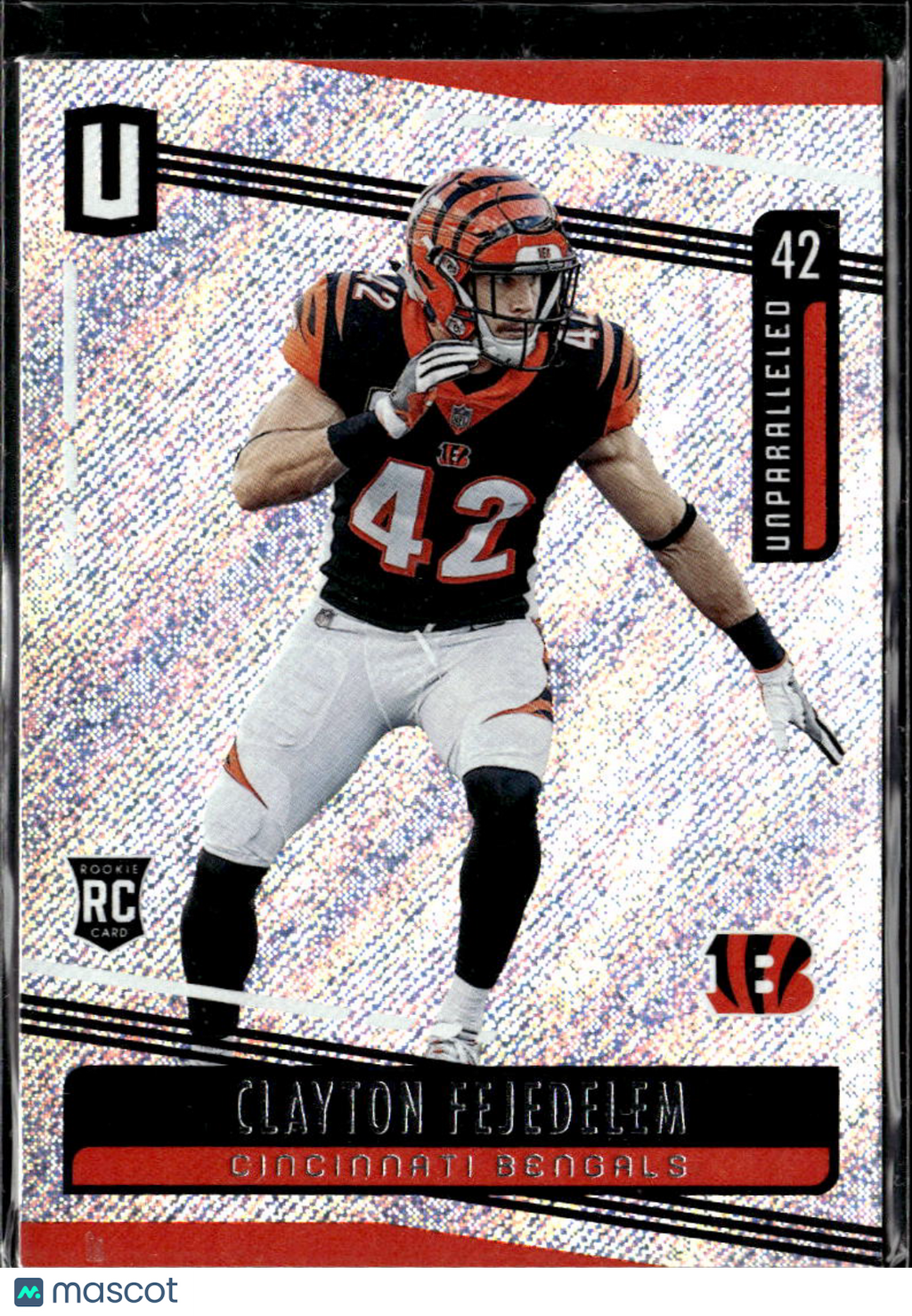 Clayton Fejedelem 2019 Unparalleled Rookie RC Cincinnati Bengals