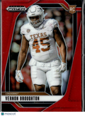 Vernon Broughton 2025 Prizm Draft RC Red Rookie 264/399 Texas Longhorns