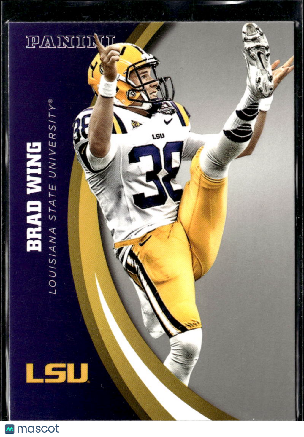 Brad Wing 2015 Panini LSU Team Collection Silver Rookie RC LSU Tigers