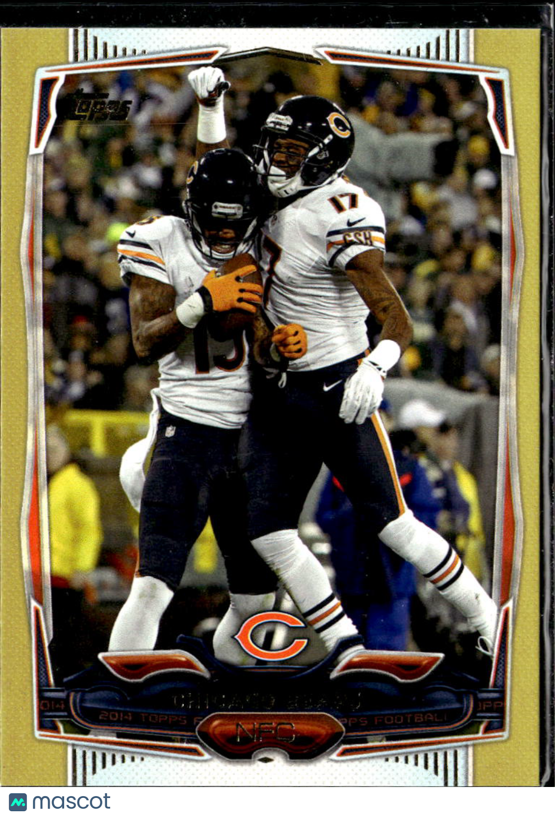 Chicago Bears 2014 Topps Team Card GOLD 1884/2014