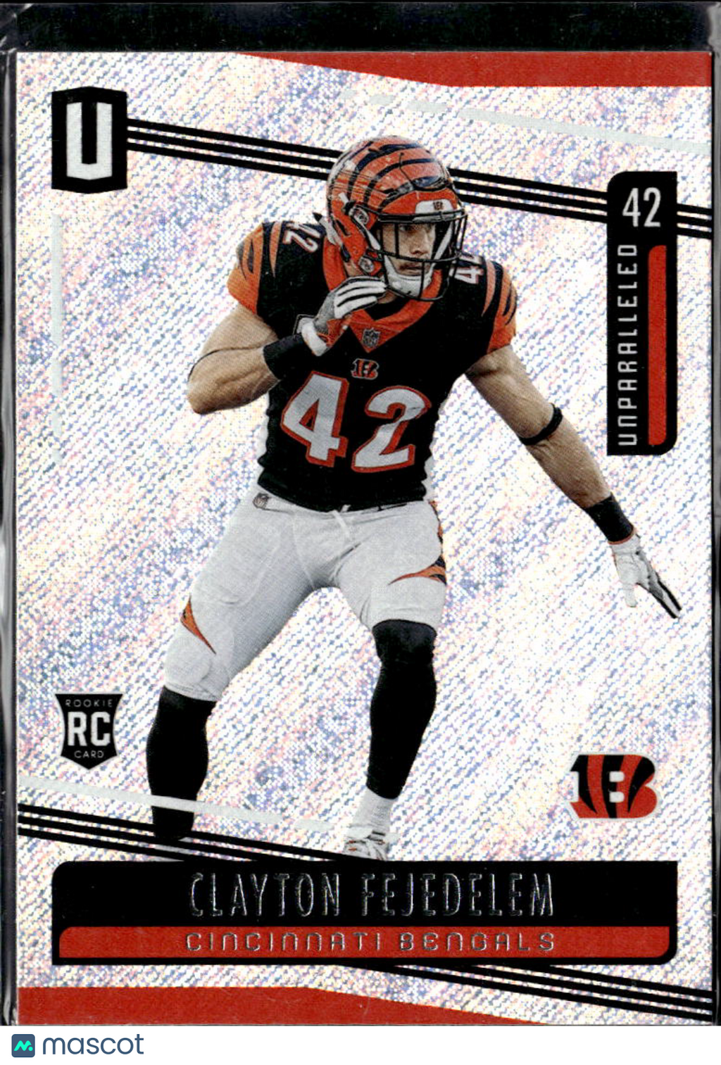 Clayton Fejedelem 2019 Panini Unparalleled Rookie RC Cincinnati Bengals
