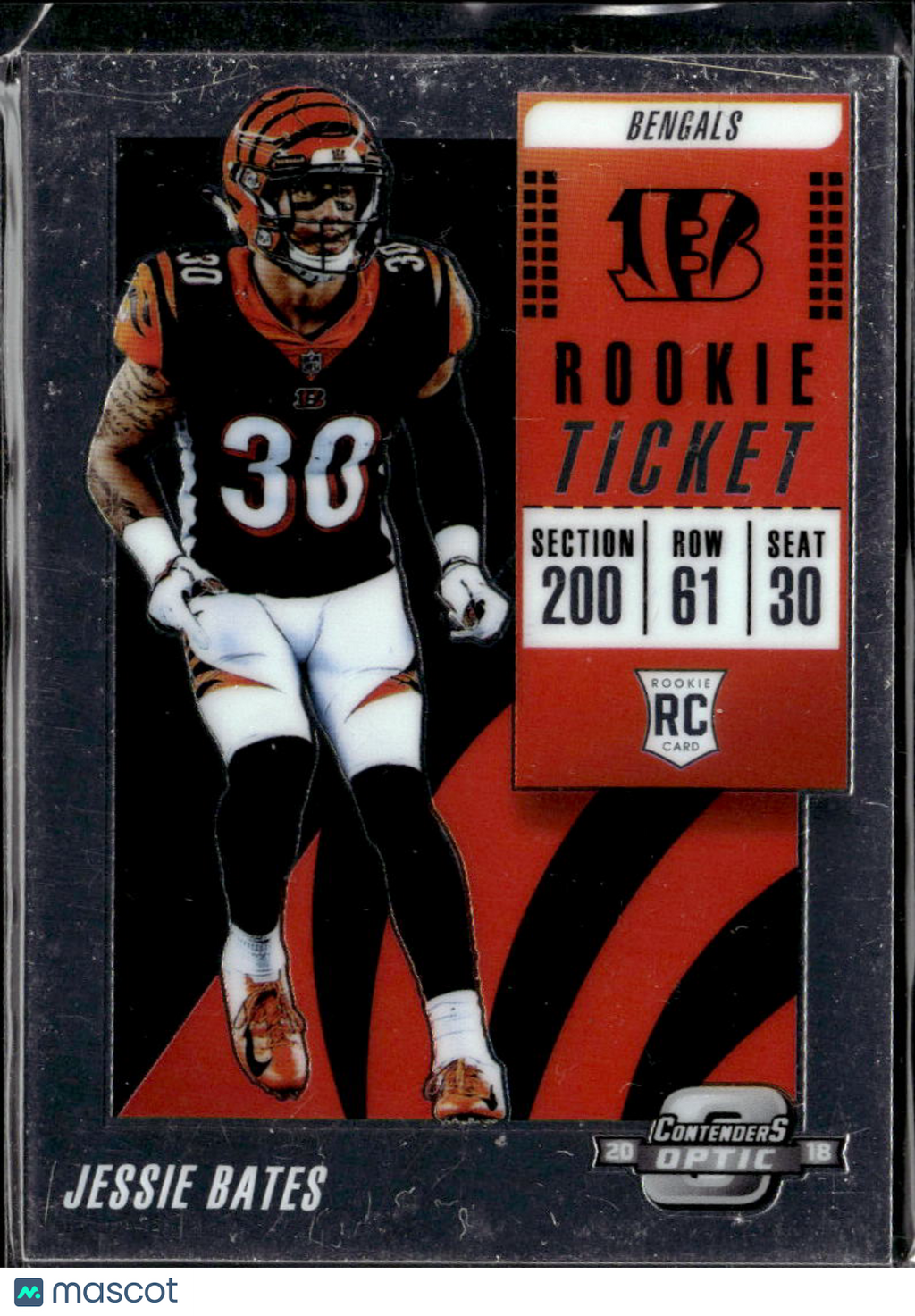 Jessie Bates 2019 Panini Contenders Optic Rookie RC Cincinnati Bengals