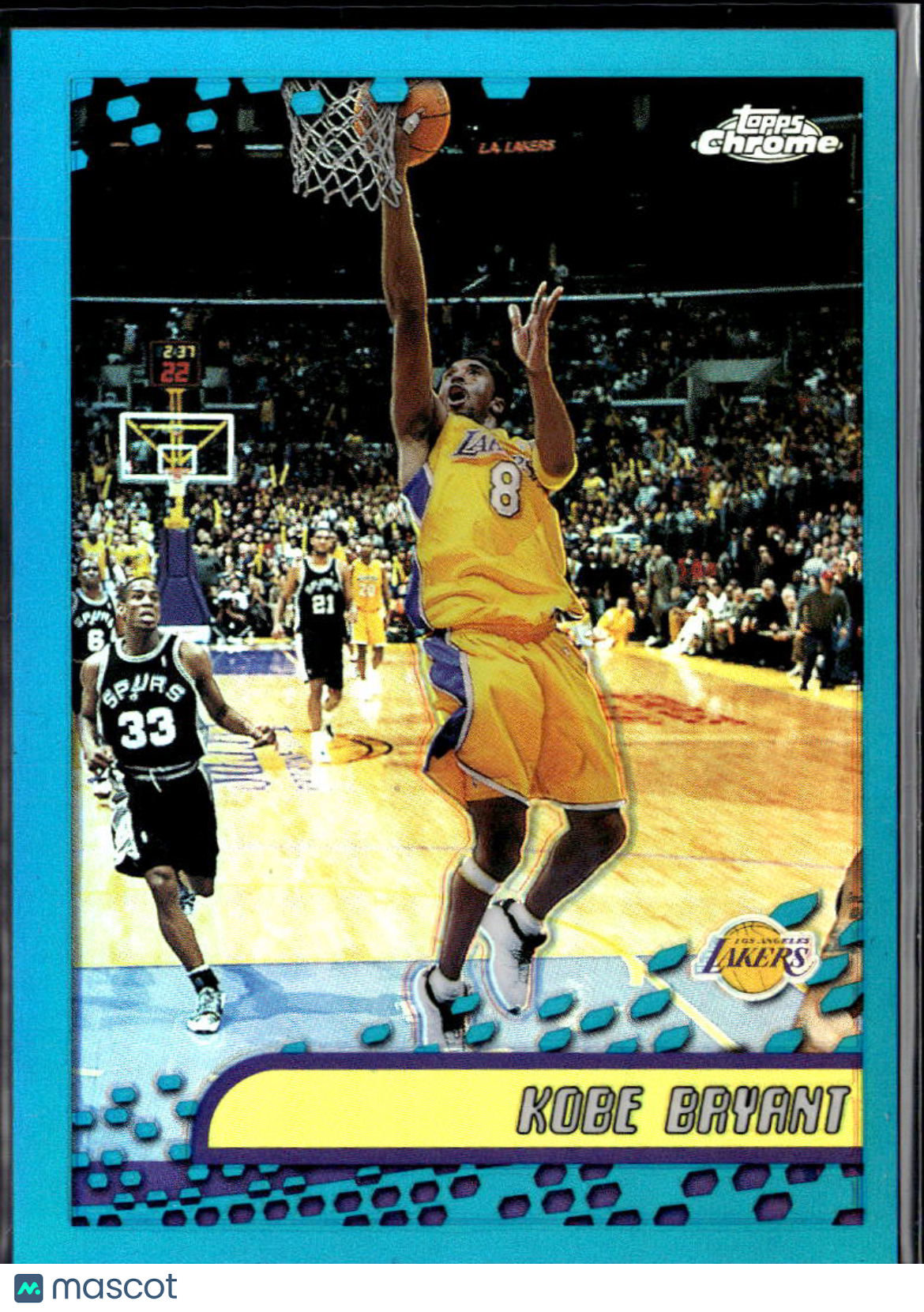 Kobe Bryant 2001-02 Topps Chrome Refractor #50 Los Angeles Lakers OC