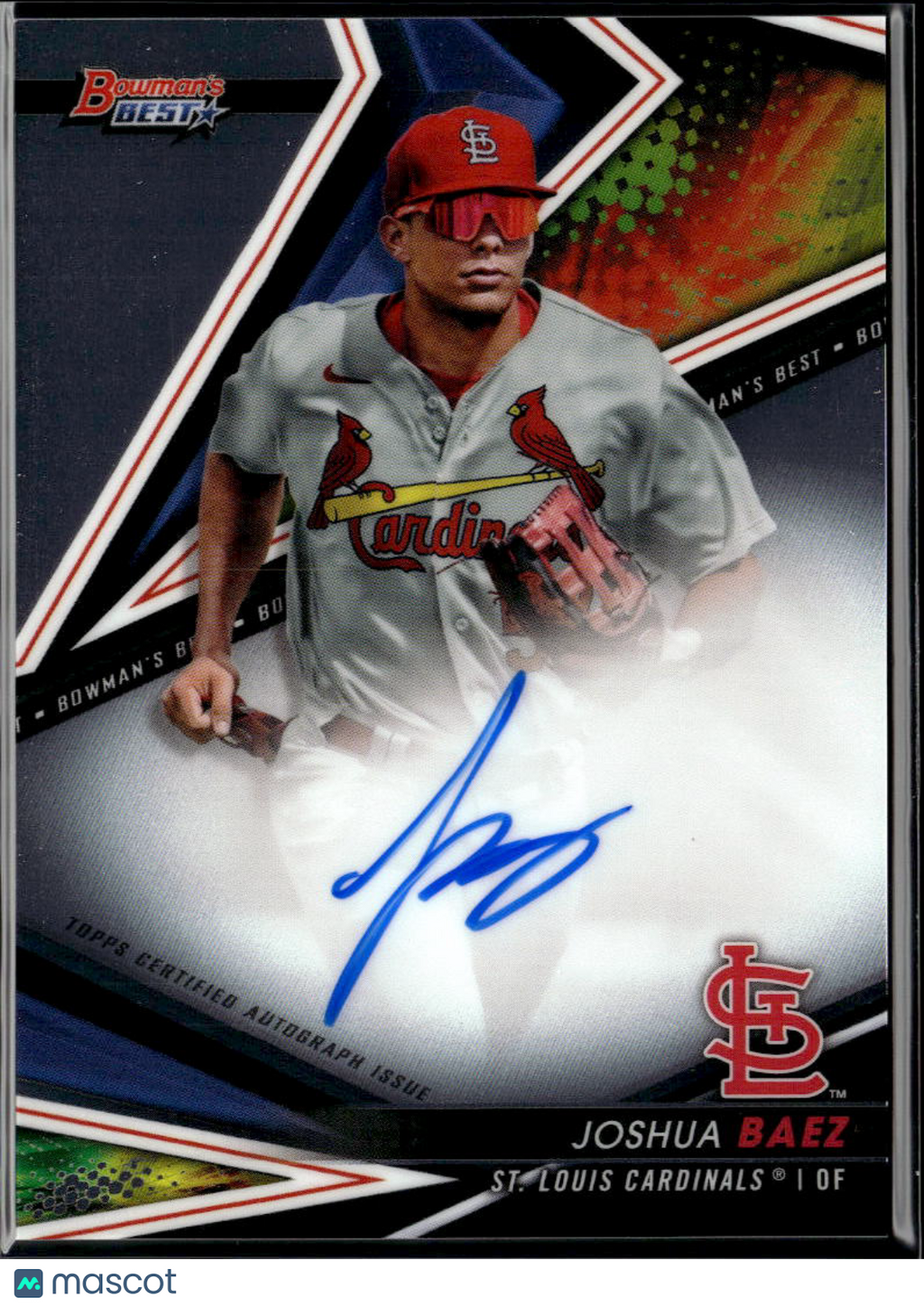 Joshua Baez 2022 Bowman's Best Auto Autograph RC St. Louis Cardinals
