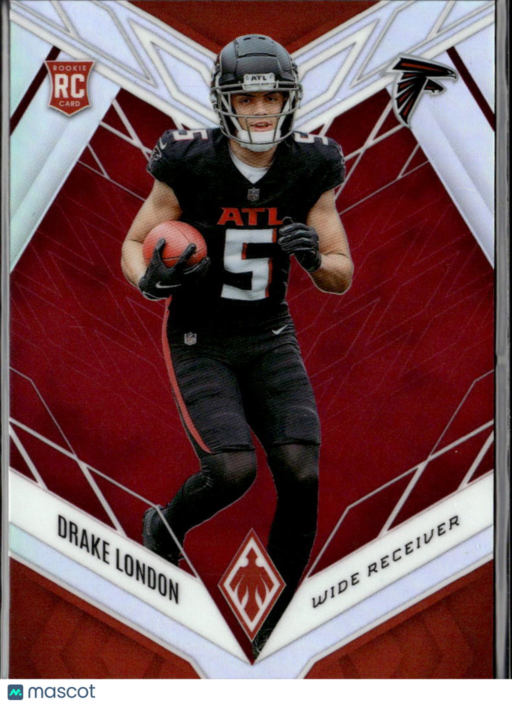 Drake London 2022 Phoenix Red Prizm Rookie RC 143/250 Atlanta Falcons